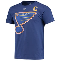 Men's Fanatics Wayne Gretzky Blue St. Louis Blues Authentic Stack Retired Player Nickname & Number T-Shirt