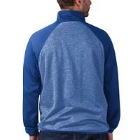 Veste de survêtement entièrement zippée G-III Sports by Carl Banks pour hommes, bleue, St. Louis Blues Runners raglan