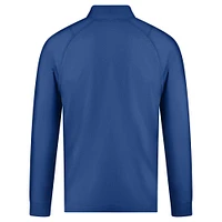 Men's Levelwear Blue St. Louis Blues Theory Insignia Core Raglan Quarter-Zip Pullover Top