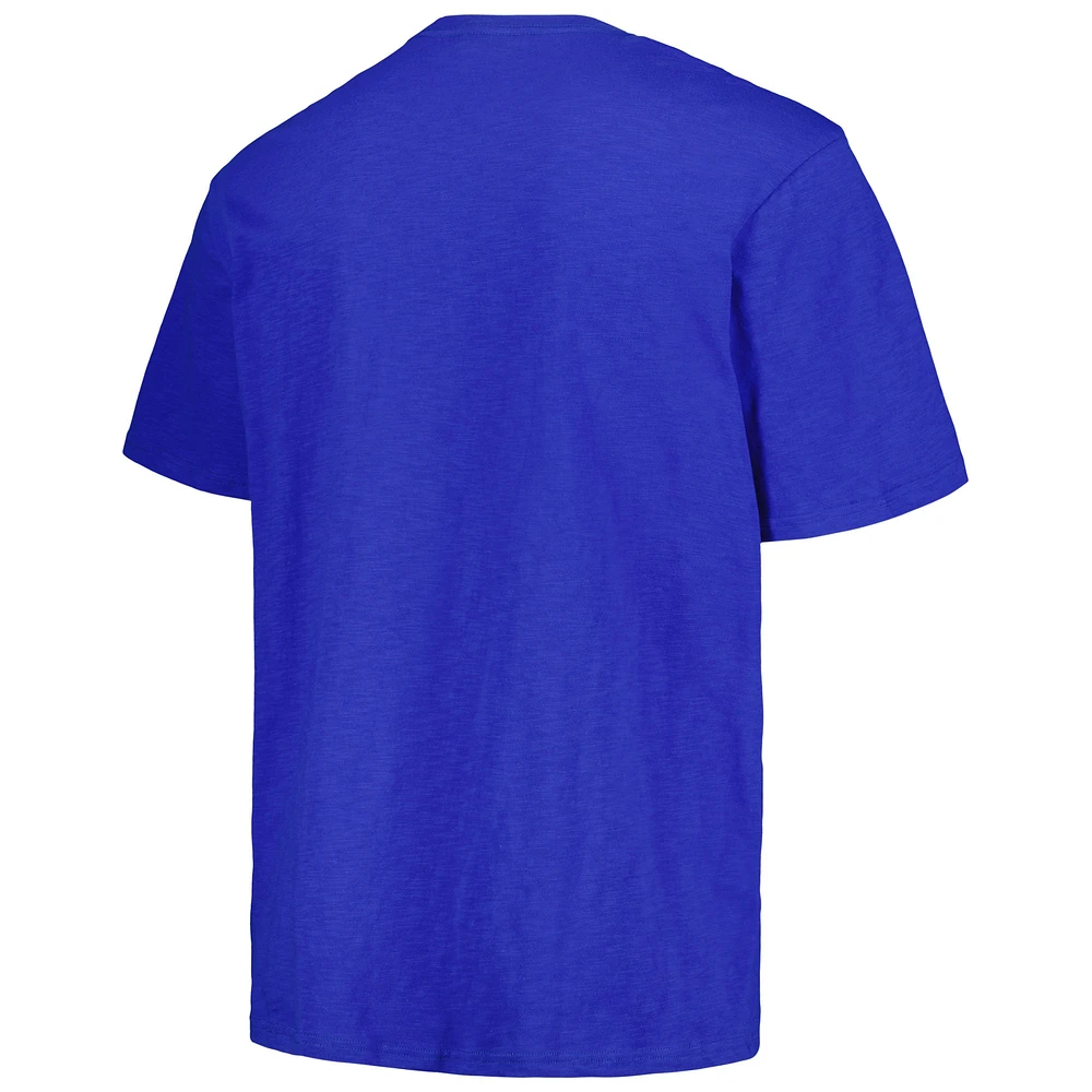 T-shirt bleu flammé légendaire des Blues de St. Louis Mitchell & Ness pour hommes