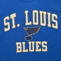 T-shirt bleu flammé légendaire des Blues de St. Louis Mitchell & Ness pour hommes
