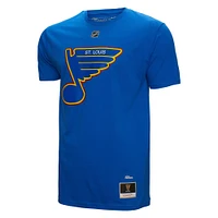 Men's Mitchell & Ness Brett Hull Blue St. Louis Blues  Name Number T-Shirt