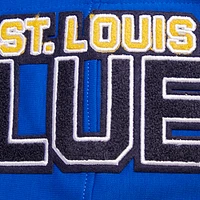 Men's Pro Standard Blue St. Louis Blues Classic Chenille Full-Zip Hoodie Jacket