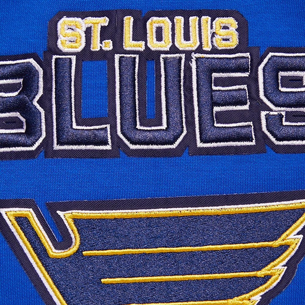 Men's Pro Standard Blue St. Louis Blues Classic Chenille Full-Zip Hoodie Jacket