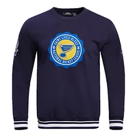 Men's Pro Standard Navy St. Louis Blues Crest Emblem Pullover Sweatshirt