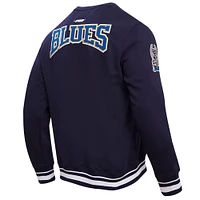 Men's Pro Standard Navy St. Louis Blues Crest Emblem Pullover Sweatshirt