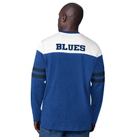 Men's Starter  Blue St. Louis Blues Blitz Durene Long Sleeve T-Shirt