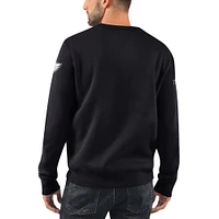 Men's Starter x NHL Black Ice St. Louis Blues Cross Check Pullover Sweatshirt