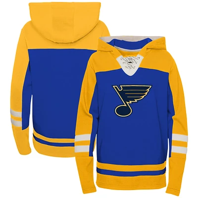 Sweat à capuche lacets et col en V bleu préscolaire St. Louis Blues Ageless Revisited