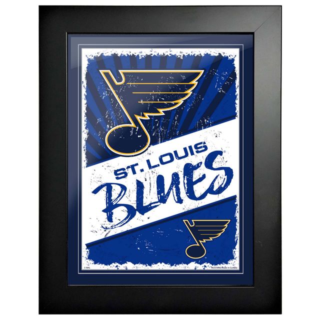 St. Louis Blues - Art encadré classique 12'' x 16''