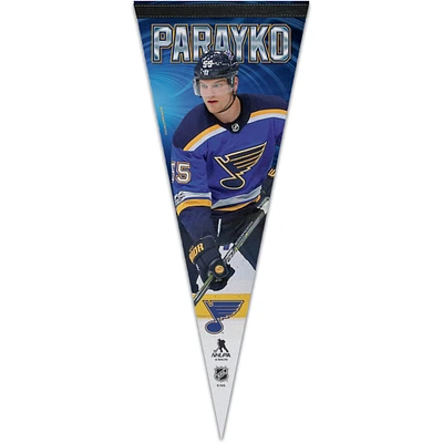 WinCraft Colton Parayko St. Louis Blues 12'' x 30'' Player Premium Pennant