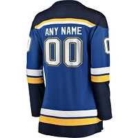 Women's Fanatics Blue St. Louis Blues Breakaway - Custom Jersey