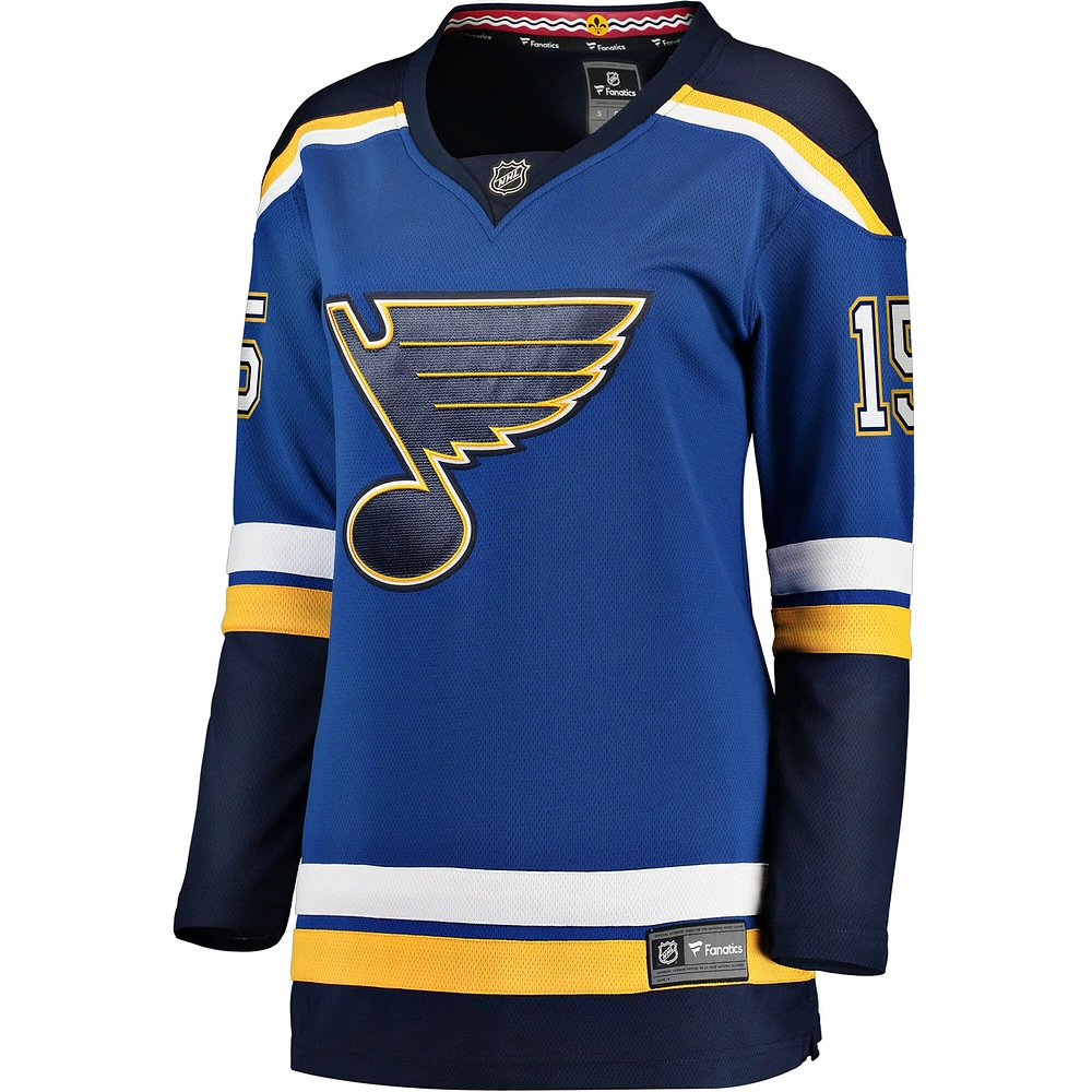 Women's Fanatics Jakub Vrana Blue St. Louis Blues Home Breakaway Jersey