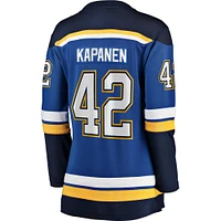 Women's Fanatics Kasperi Kapanen Blue St. Louis Blues Home Breakaway Player Jersey