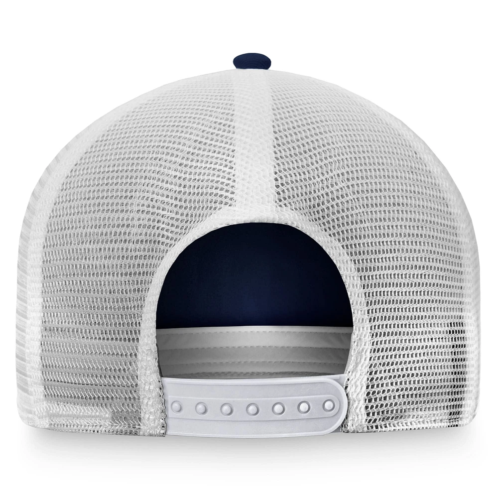 Women's Fanatics Navy/White St. Louis Blues Fundamental Trucker Adjustable Hat