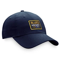 Women's Fanatics  Navy St. Louis Blues Authentic Pro Rink Adjustable Hat
