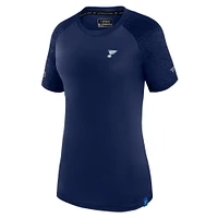 Women's Fanatics  Navy St. Louis Blues Authentic Pro Tech T-Shirt