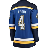 Women's Fanatics Nick Leddy Blue St. Louis Blues Home Breakaway Player Jersey