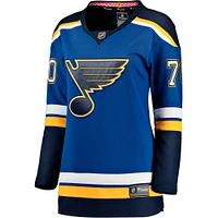 Maillot de joueur échappé à domicile Fanatics Oskar Sundqvist bleu St. Louis Blues pour femmes