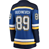 Women's Fanatics Pavel Buchnevich Blue St. Louis Blues Home Breakaway Player Jersey