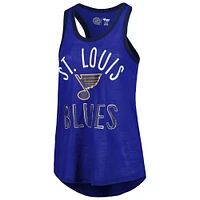 Débardeur à dos nageur pour femme G-III 4Her by Carl Banks Royal St. Louis Blues First Base Racerback Neck