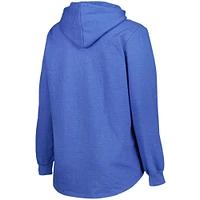 Women's Heather Royal St. Louis Blues Plus Fleece Pullover Hoodie