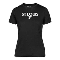 Women's Levelwear  Black St. Louis Blues Maddox City Capsule T-Shirt