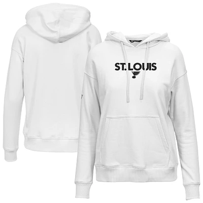 Sweat à capuche blanc St. Louis Blues Adorn City Capsule pour femme de Levelwear
