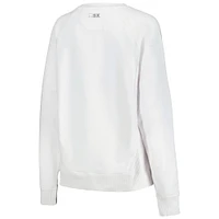 Women's MSX by Michael Strahan White St. Louis Blues Millie Raglan Pullover Sweatshirt