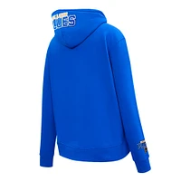 Women's Pro Standard Blue St. Louis Blues Classic Chenille Pullover Hoodie