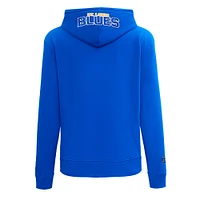 Women's Pro Standard Blue St. Louis Blues Classic Chenille Pullover Hoodie