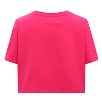 Women's Pro Standard St. Louis Blues Triple Pink Cropped Boxy T-Shirt