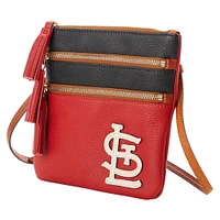 Dooney & Bourke St. Louis Cardinals Infield Triple Zip Crossbody Purse