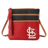 Dooney & Bourke St. Louis Cardinals Infield Triple Zip Crossbody Purse