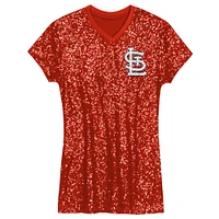 Girls Youth  Red St. Louis Cardinals Sequin V-Neck Dress
