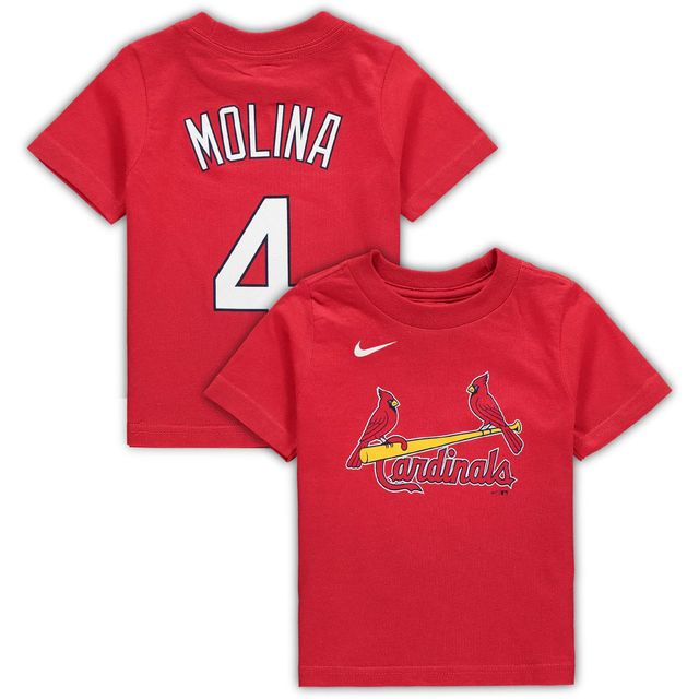 T-shirt Nike Yadier Molina pour bébé, rouge, nom et numéro du joueur des Cardinals de St. Louis