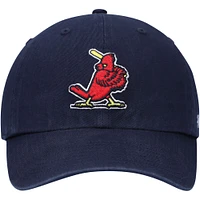 Men's '47 Navy St. Louis Cardinals Logo Cooperstown Collection Clean Up Adjustable Hat