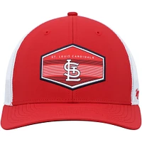 Men's '47 Red/White St. Louis Cardinals Burgess Trucker Snapback Hat