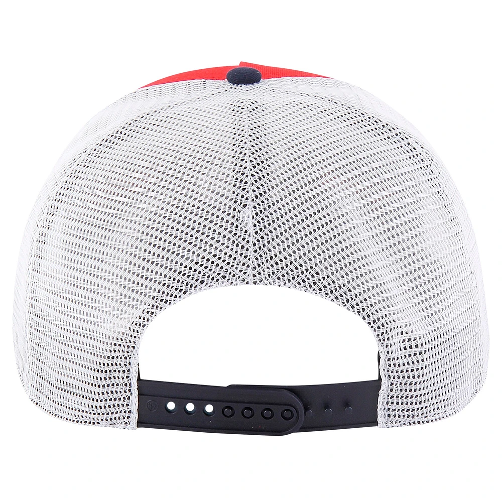 Men's '47 Red St. Louis Cardinals Gridiron Super Stripe Relaxed Trucker Hitch Adjustable Hat