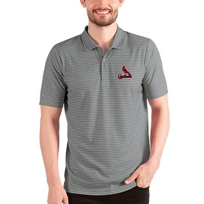 Polo Esteem gris chiné/blanc pour homme des Cardinals de St. Louis