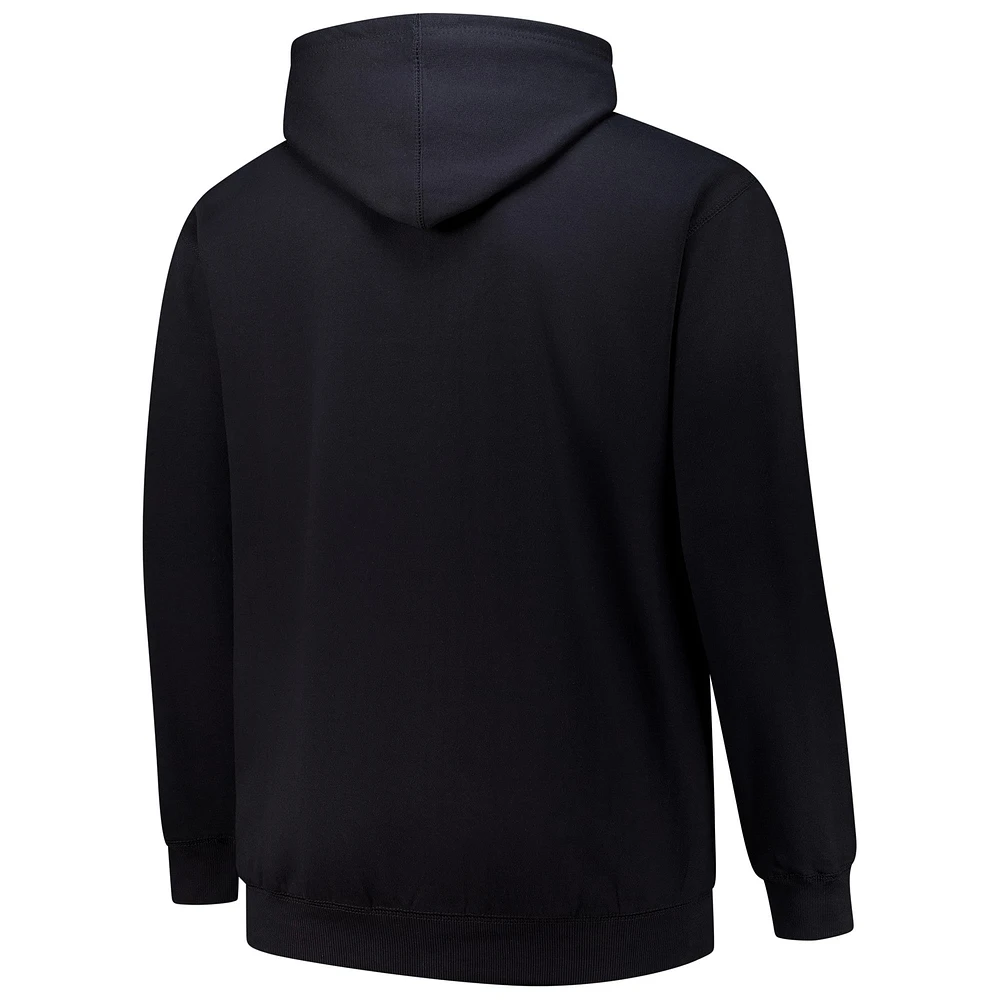 Men's  Black St. Louis Cardinals Stack Fleece Pullover Hoodie