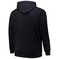 Men's  Black St. Louis Cardinals Stack Fleece Pullover Hoodie