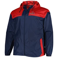 Men's Columbia Navy St. Louis Cardinals Flash Forward Challenger Omni-Shade Full-Zip Windbreaker