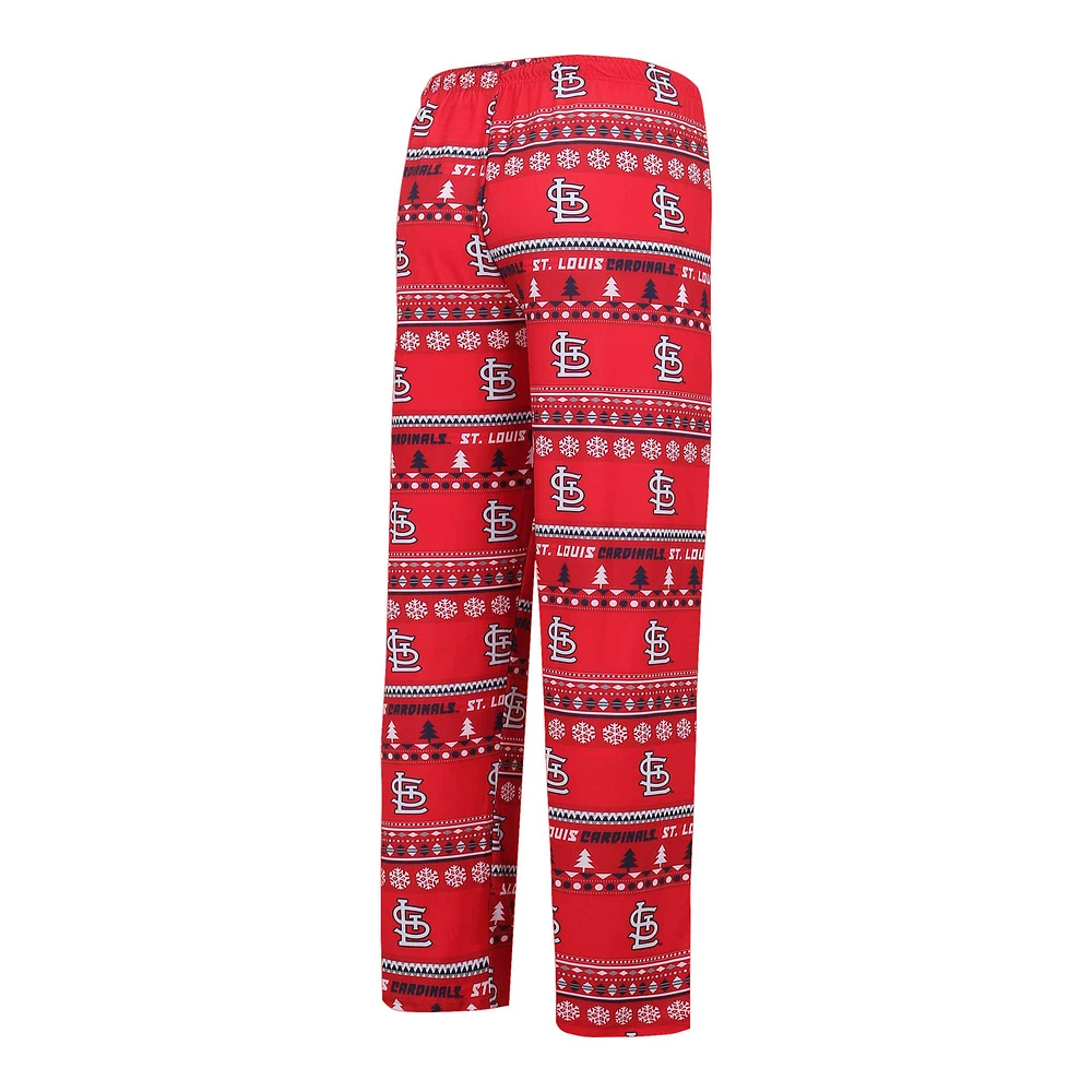 Ensemble haut et pantalon à manches longues en tricot Concepts Sport Red St. Louis Cardinals pour hommes