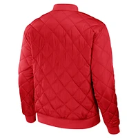 Men's Darius Rucker Collection by Fanatics Black/Red St. Louis Cardinals Reversible Full-Zip Bomber Jacket
