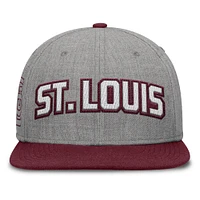Casquette Snapback en feutre à point de chaînette Fanatics gris/marron pour homme des Cardinals de St. Louis Elements