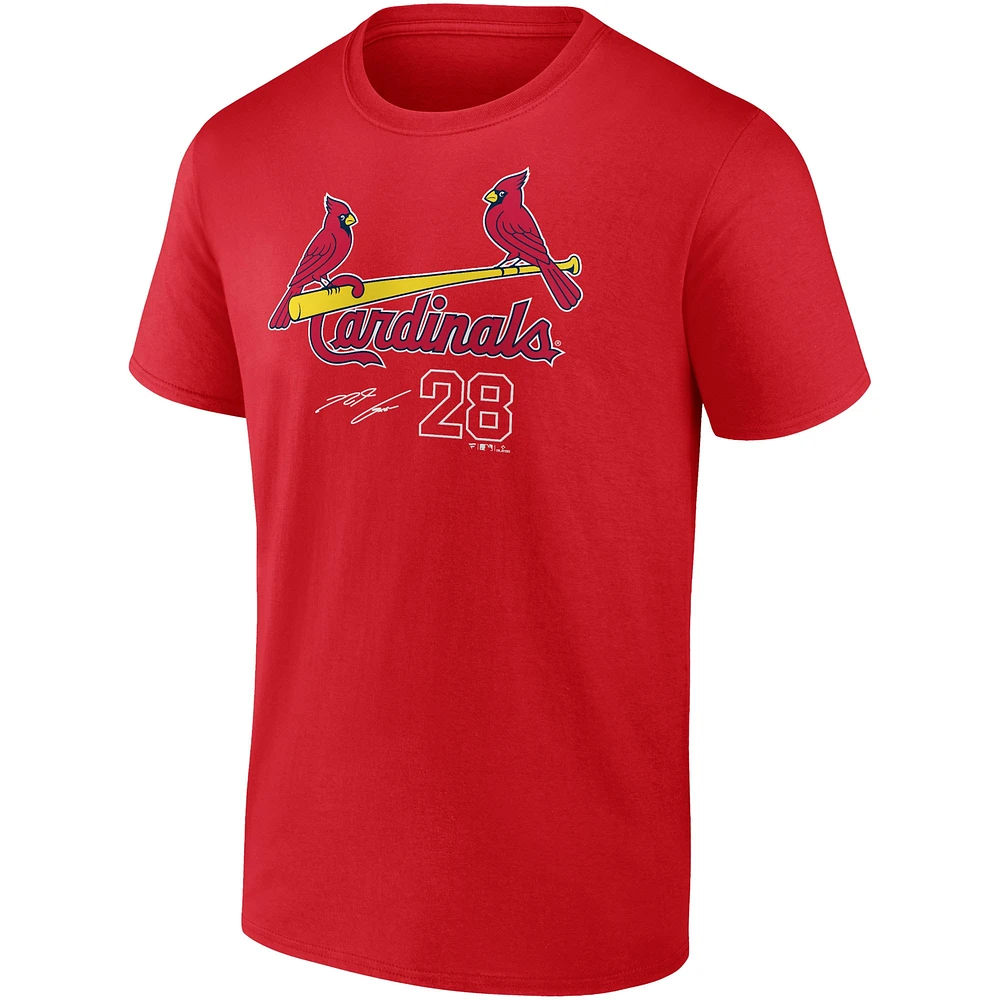 Men's Fanatics Nolan Arenado Red St. Louis Cardinals Player Name & Number T-Shirt