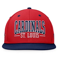 Men's Fanatics Red/Navy St. Louis Cardinals Fundamental Bold Snapback Hat
