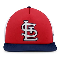 Men's Fanatics Red/White St. Louis Cardinals Fundamental Foam Front Snapback Hat