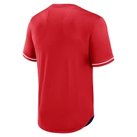 Men's Fanatics  Red St. Louis Cardinals Fantastic Finish V-Neck Fashion T-Shirt